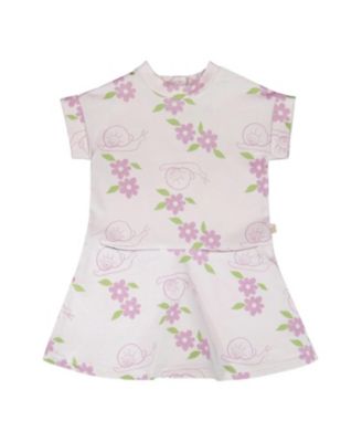  Girls' French Terry Snails Dress - Little Kid