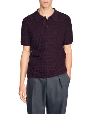 Sponge Terry Knit Polo Shirt