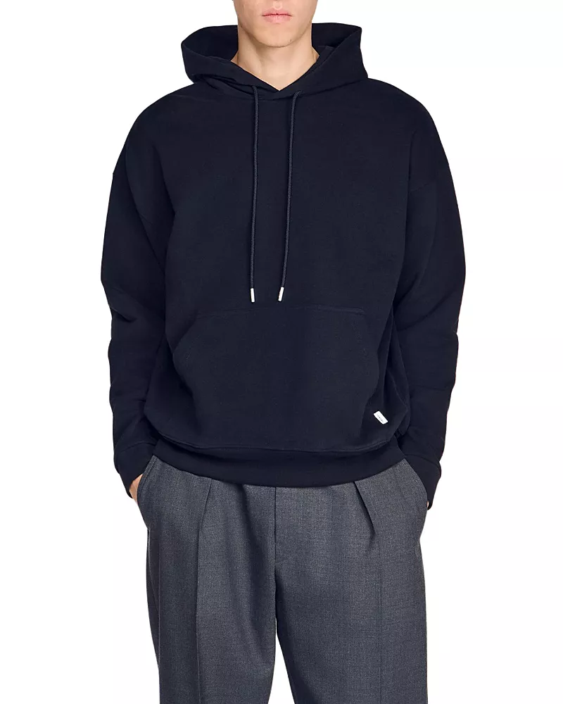 Sandro Oversized Cotton Hoodie