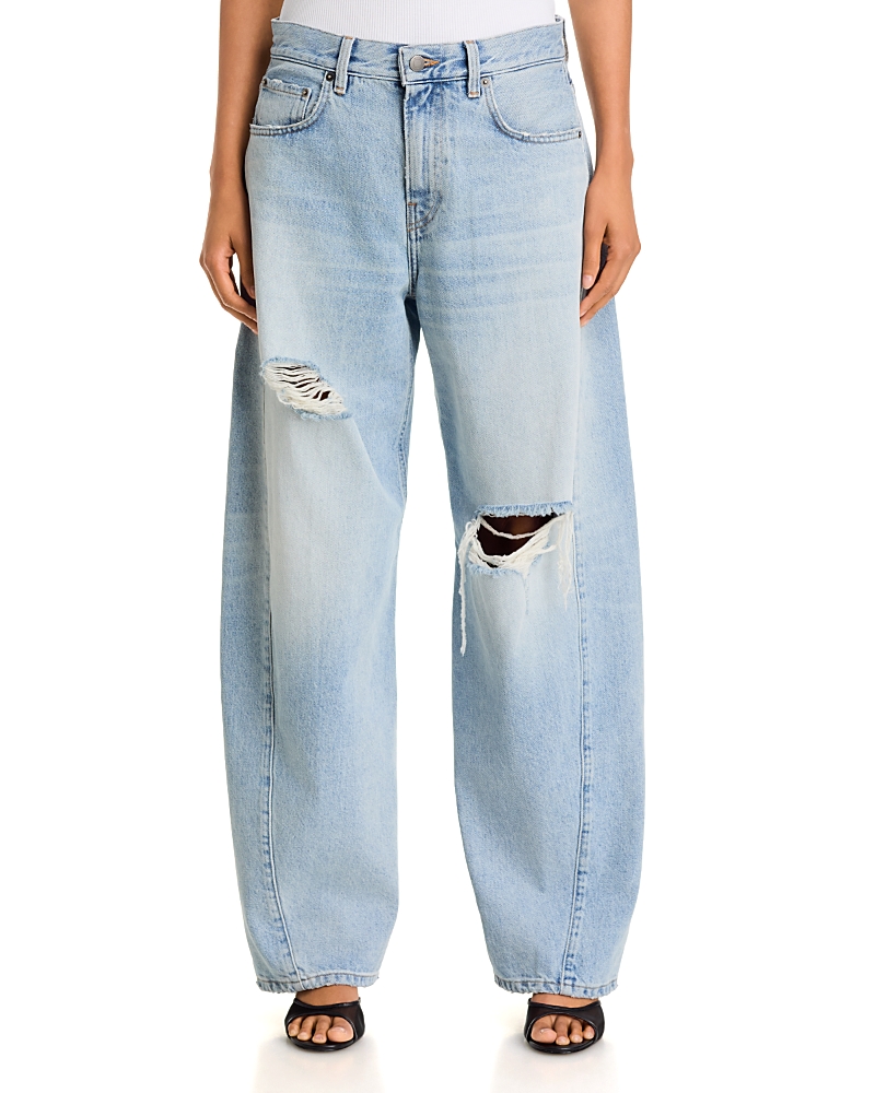 Haikure Clyde Mid Rise Straight Jeans in Marfa Blue