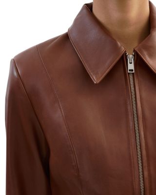 Oceana Fitted Leather Jacket - thumbnail 5