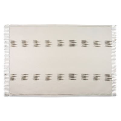 Peshtemal Cotton Ikat Throw Blanket