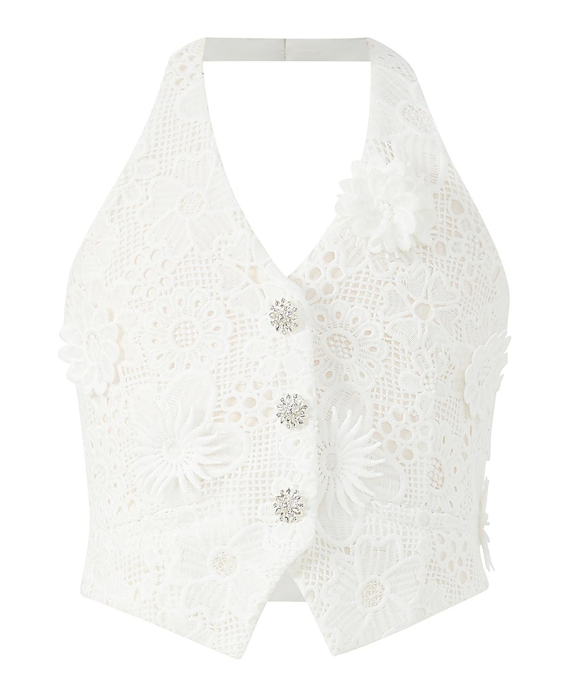 Marlo Kids Girls' Lucinda Embroidered Vest - Little Kid, Big Kid