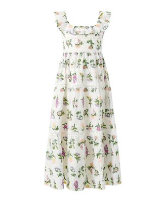  Girls' Emely Frill Embroidered Maxi Dress - Little Kid, Big Kid