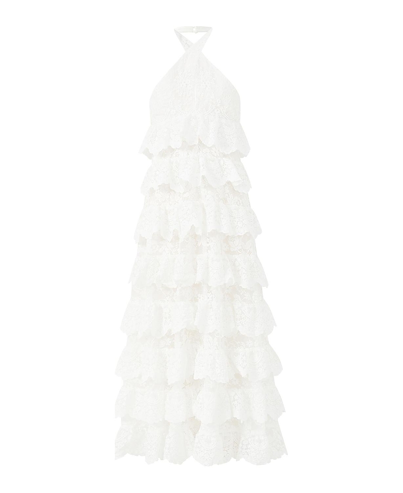 Marlo Kids Girls' Paloma Lace Frill Maxi Dress - Little Kid, Big Kid