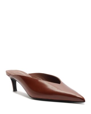 Women's Loren Leather Mid Pointed Pumps