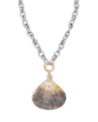 Shell Statement Pendant Necklace, 14-19"