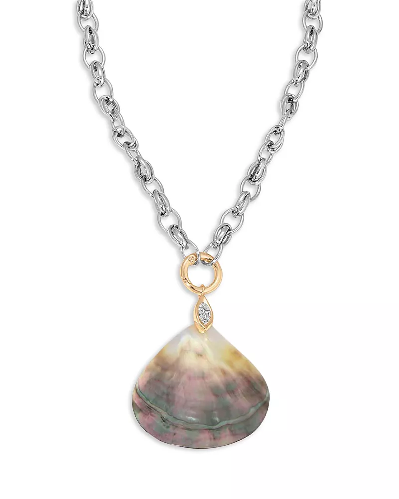 Ettika Shell Statement Pendant Necklace, 14