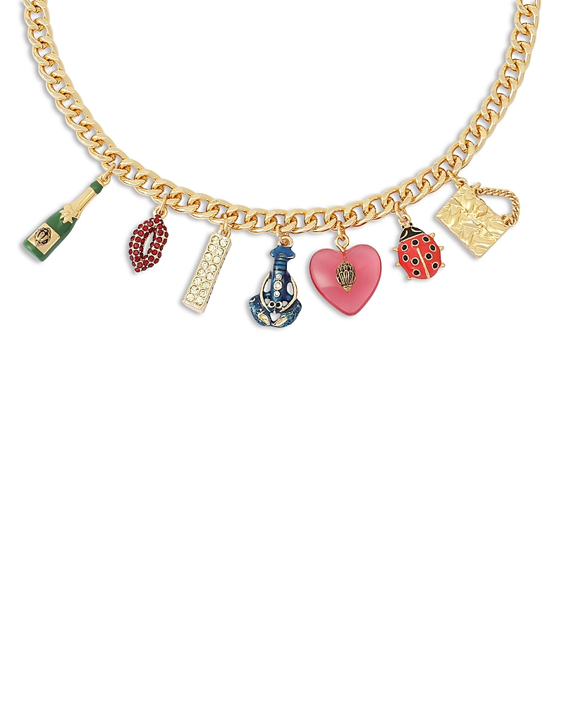 Kurt Geiger London Signature Eagle Charm Statement Necklace, 16