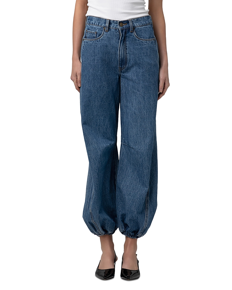 Blanknyc Cotton Denim Balloon Jeans in Old Flame