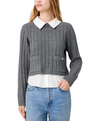Aleyna Mixed Media Sweater