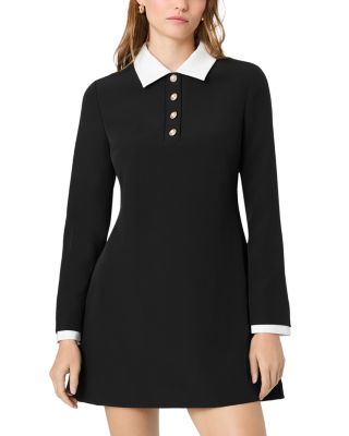 Echo Crepe Long Sleeve Mini Dress