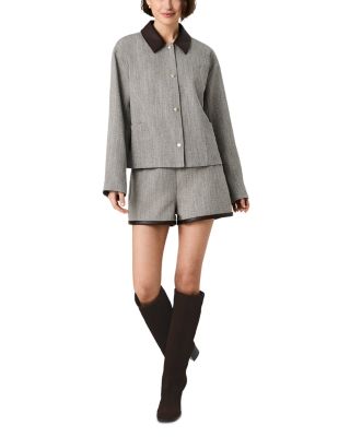 Speckled Herringbone Jacket & Shorts