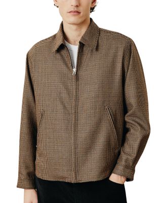 Dekalb Zip Patterned Wool Jacket