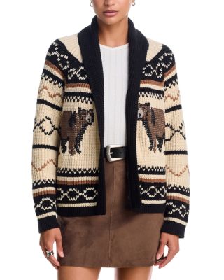 The Bear Lodge Cotton Blend Open Cardigan Sweater