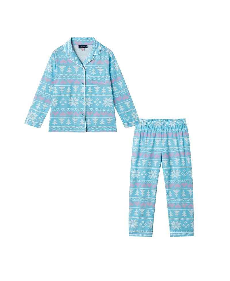 Andy & Evan Girls' Two Piece Long Sleeve Pajama Set - Little Kid
