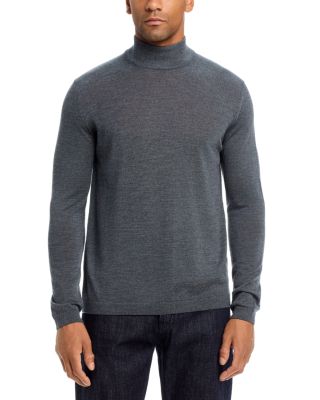 Wool & Silk Mock Neck Sweater