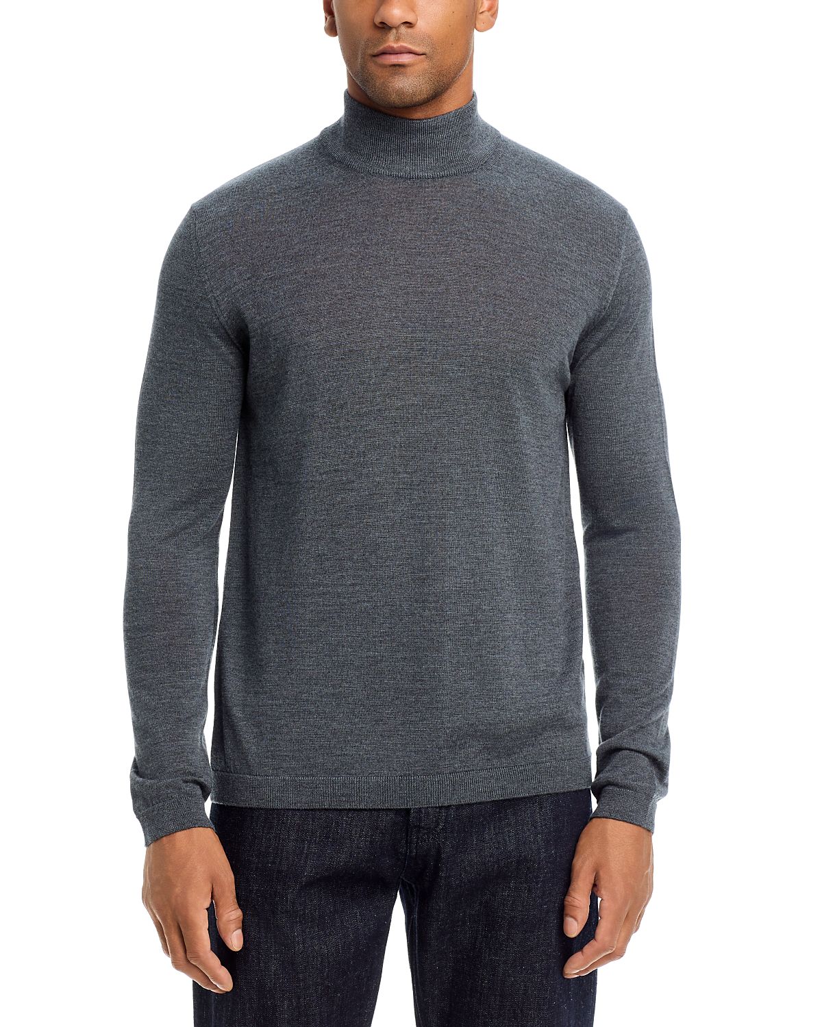 Jack Victor Wool & Silk Mock Neck Sweater