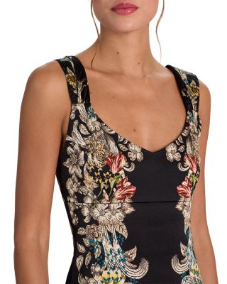 Renee V Neck Fitted Mini Dress - thumbnail 3