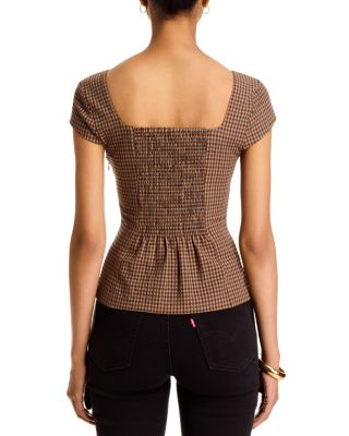 Diana Textured Square Neck Top - thumbnail 3