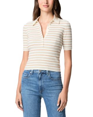 Summit Ribbed Polo Top