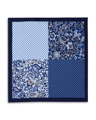 Paisley Quadrant Silk Pocket Square - Exclusive