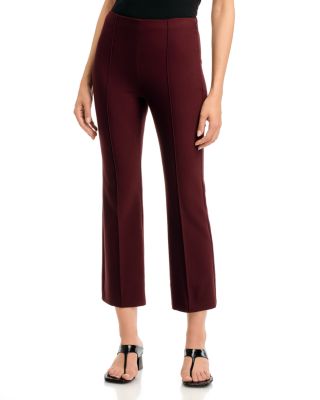 Niki Niki Mid Rise Pintucked Cropped Pants