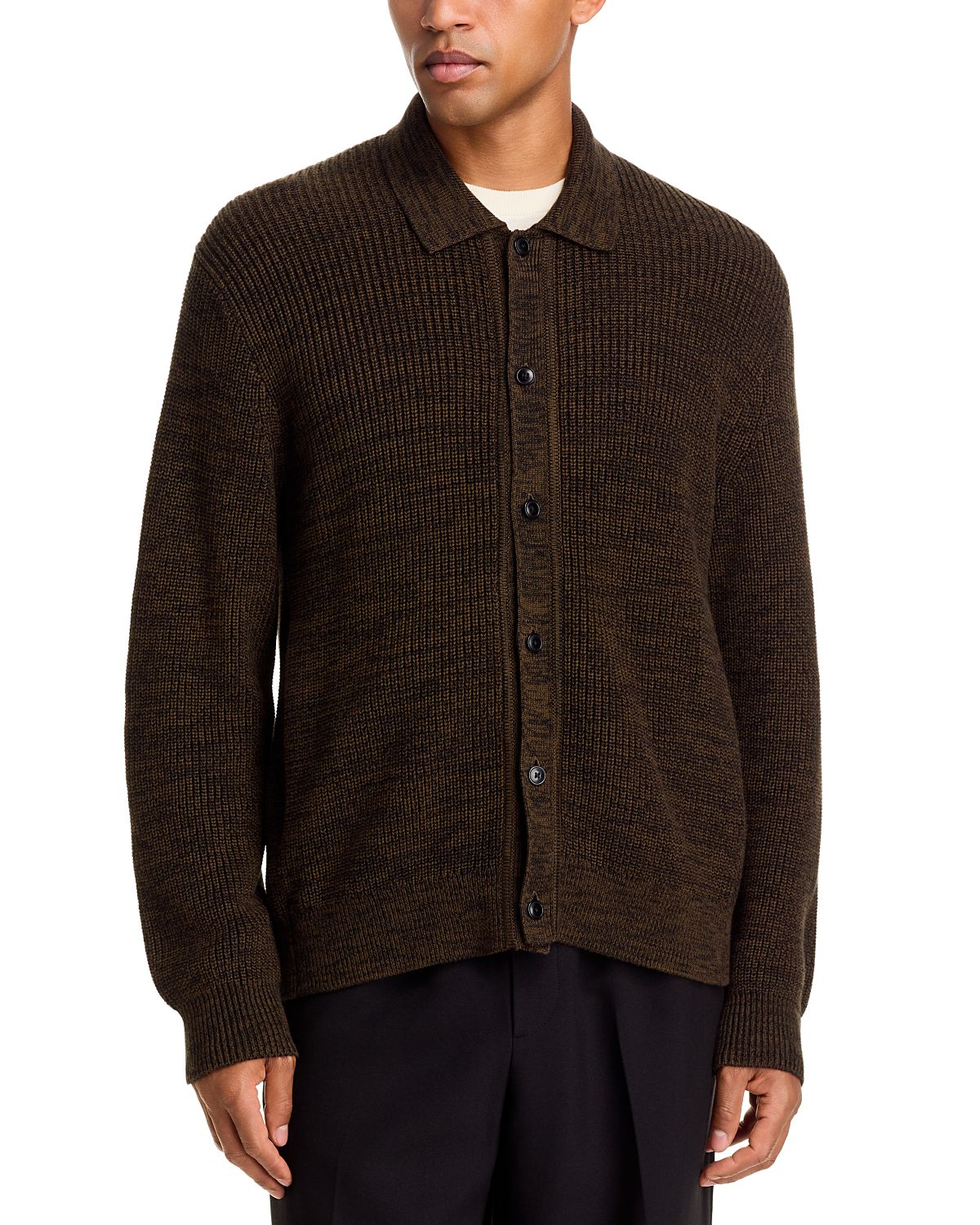 Madewell Fisherman Marl Point Collar Cotton Sweater