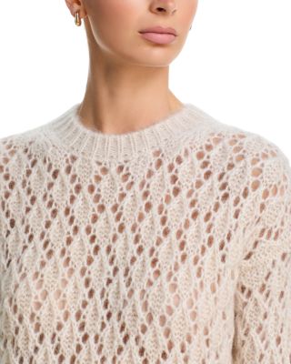 Crewneck Mohair Blend Sweater - thumbnail 4