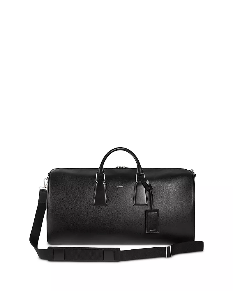 Sandro Leather Weekender Bag