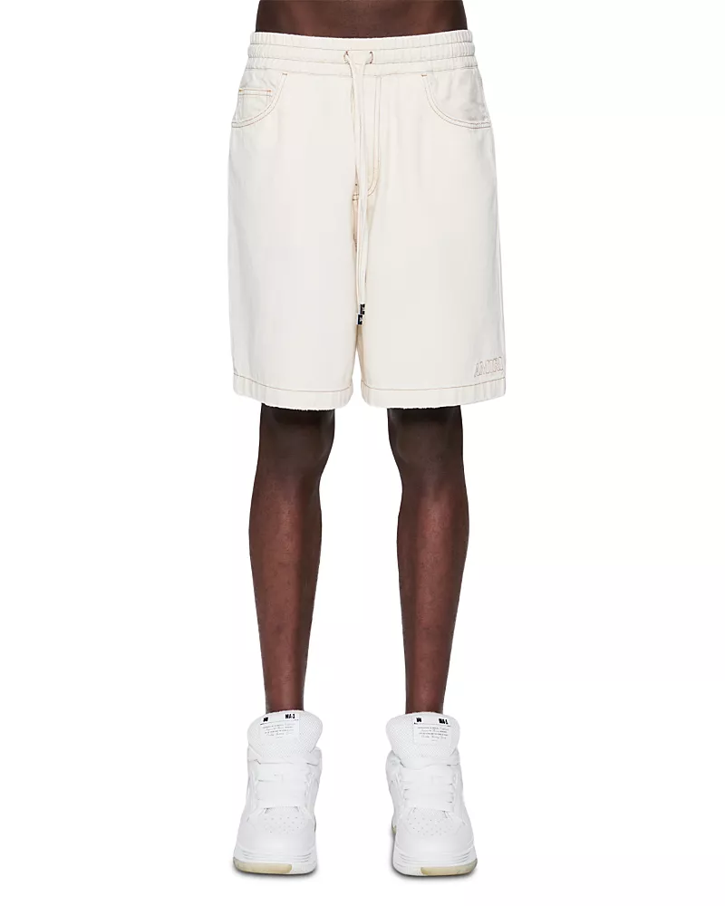 amiri Drawstring Denim 8 Shorts