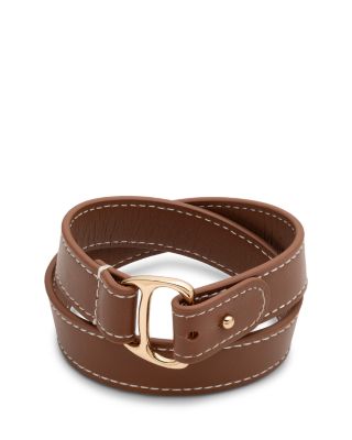 Leather Equestrian Wrap Bracelet 