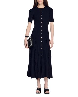 Pietrarose Ruffled Knit Maxi Dress