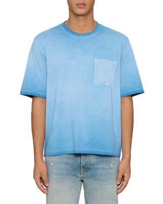 Faded Pocket Cropped Cotton T-Shirt