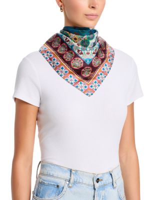 Descanso Silk Square Floral Scarf