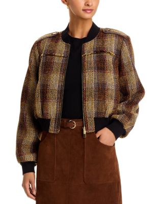 Pierce Fringe Bomber Jacket