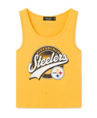 Junk Food Clothing Women's Pittsburgh Steelers Cropped Tank