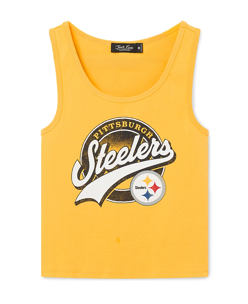 Junk Food Clothing Women's Pittsburgh Steelers Cropped Tank
