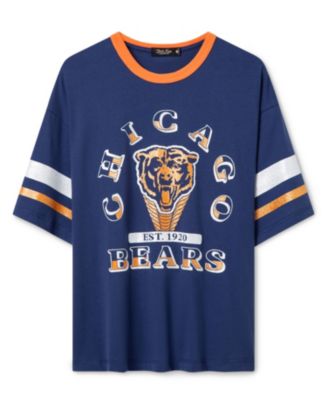  Women's NFL Chicago Bears Glitter Boxy Ringer