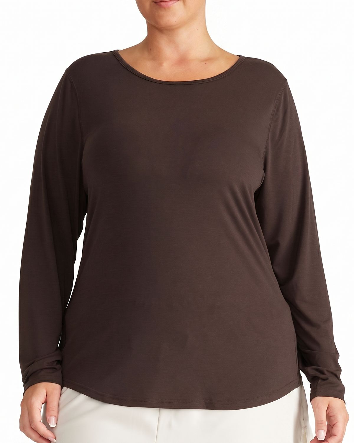 Universal Standard Women's Plus Mia Long Sleeve Movement Tee