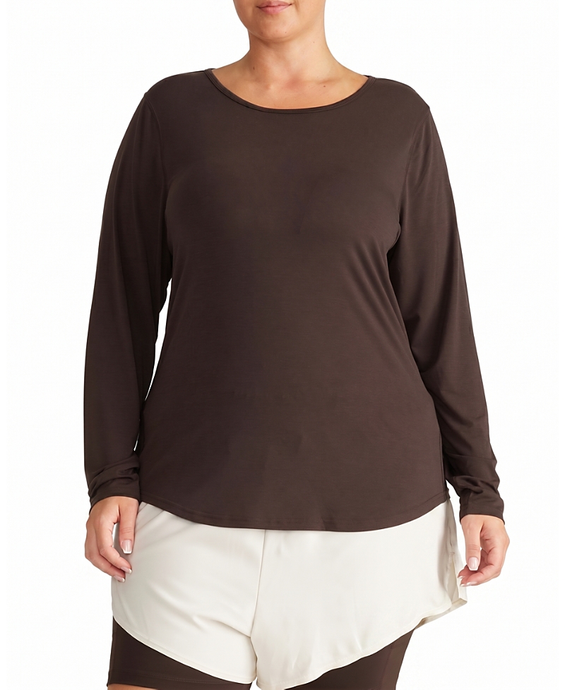 Universal Standard Women's Plus Mia Long Sleeve Movement Tee
