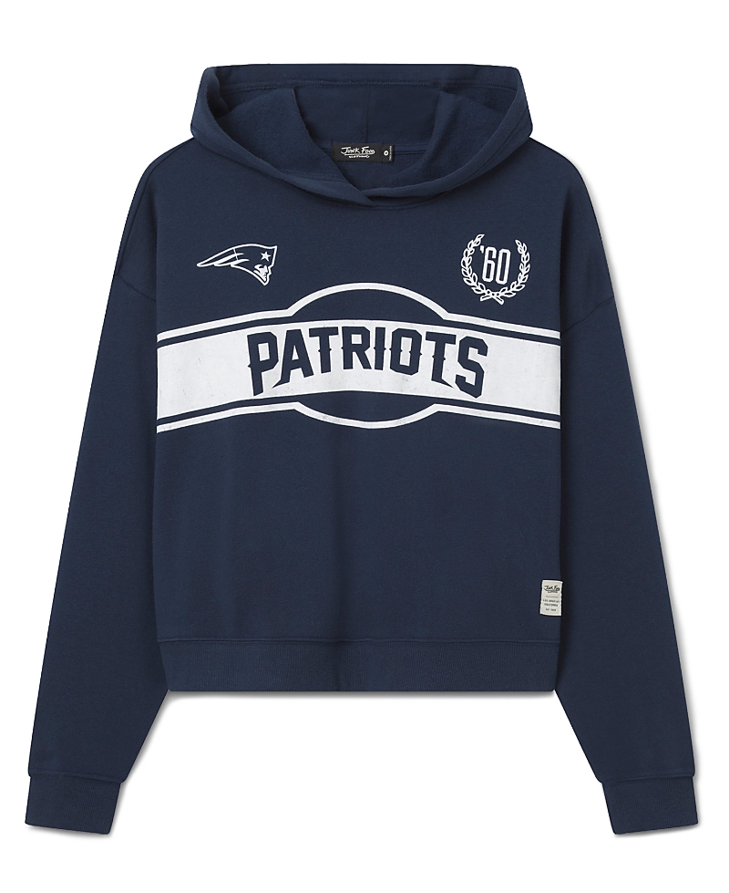 Junk Food Clothing Women's New England Patriots Oversized Crop Hoodie