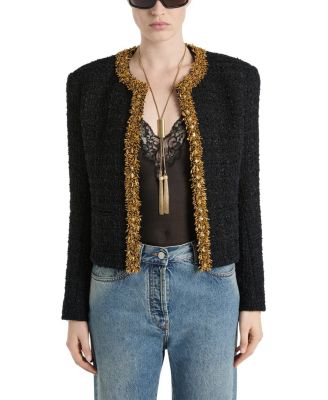 Balmain Embroidered Tweed Jacket