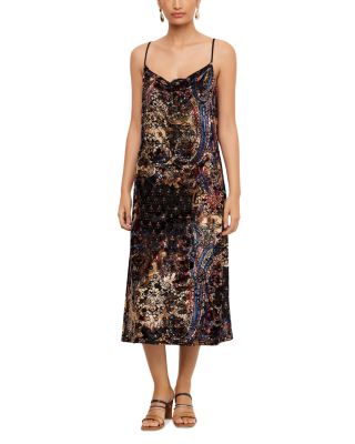 Krissa Drape Front Midi Dress