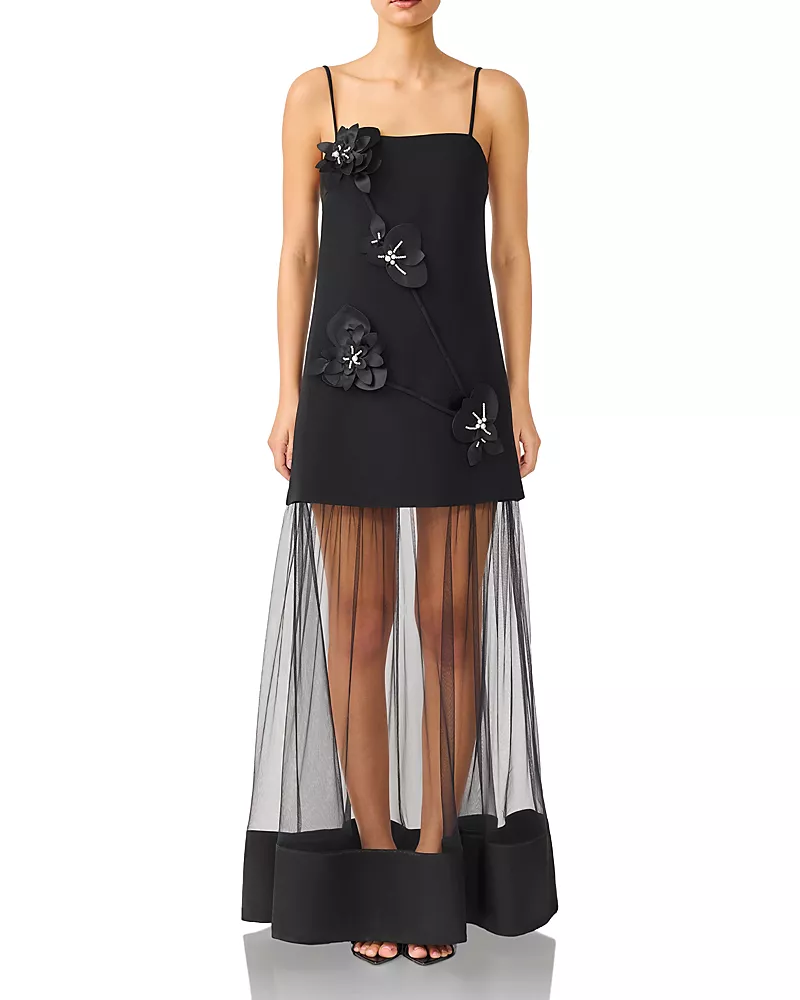 Elliatt Reina 3D Floral Maxi Dress