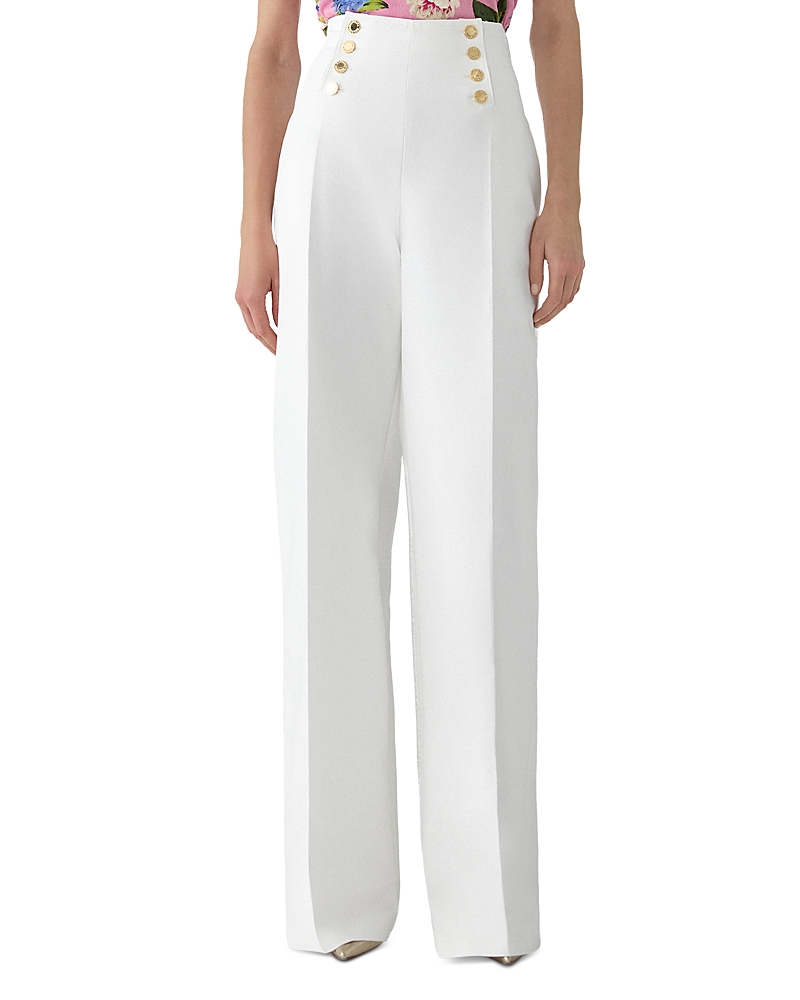 Carolina Herrera Alba High Rise Wide Leg Pants