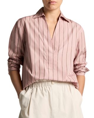 Vince Relaxed Long Sleeve Popover Shirt