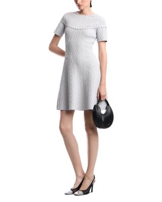 Kimono Sleeve Scalloped Dress