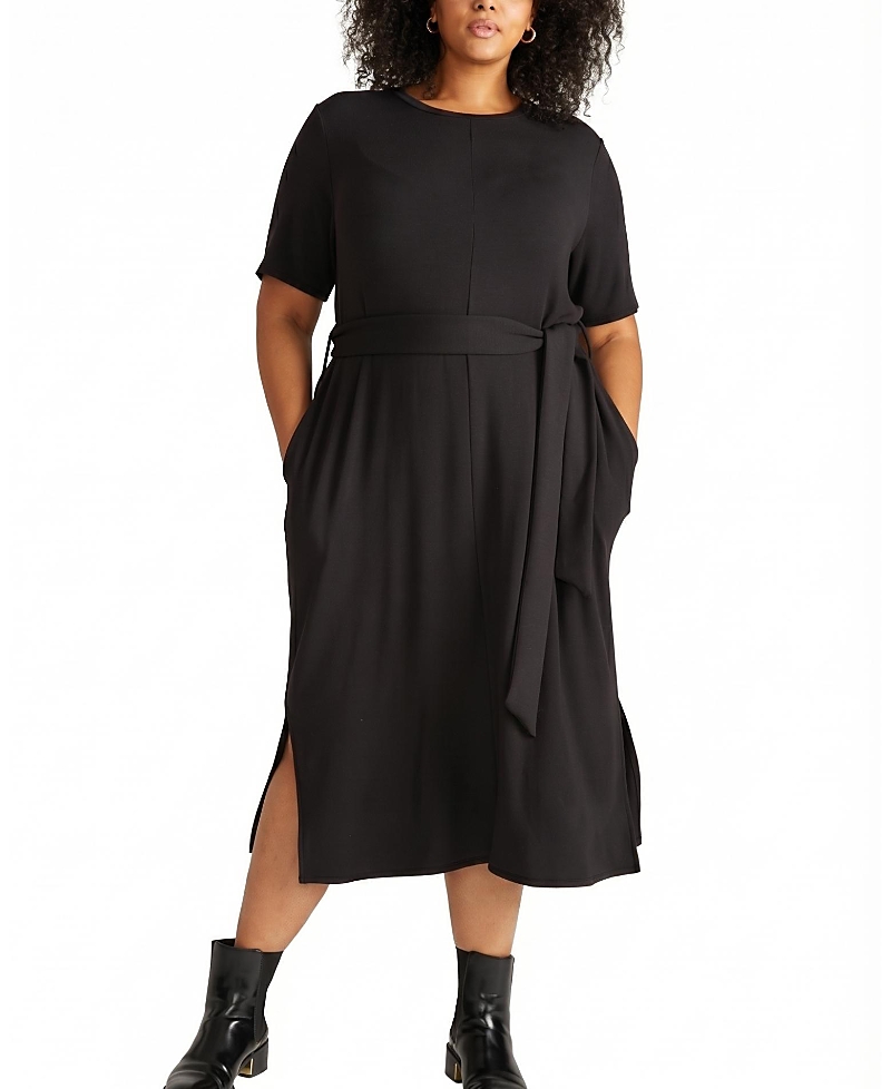Universal Standard Women's Plus TravelKnit Belted Dress