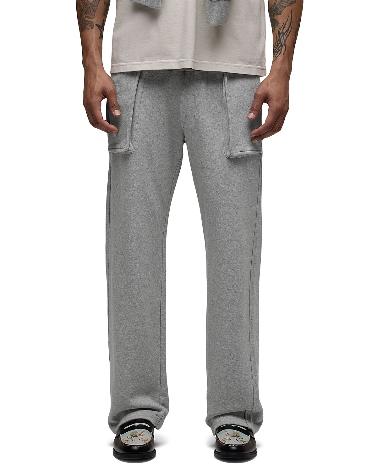 Hudson Straight Leg French Terry Cotton Blend 32 Pants
